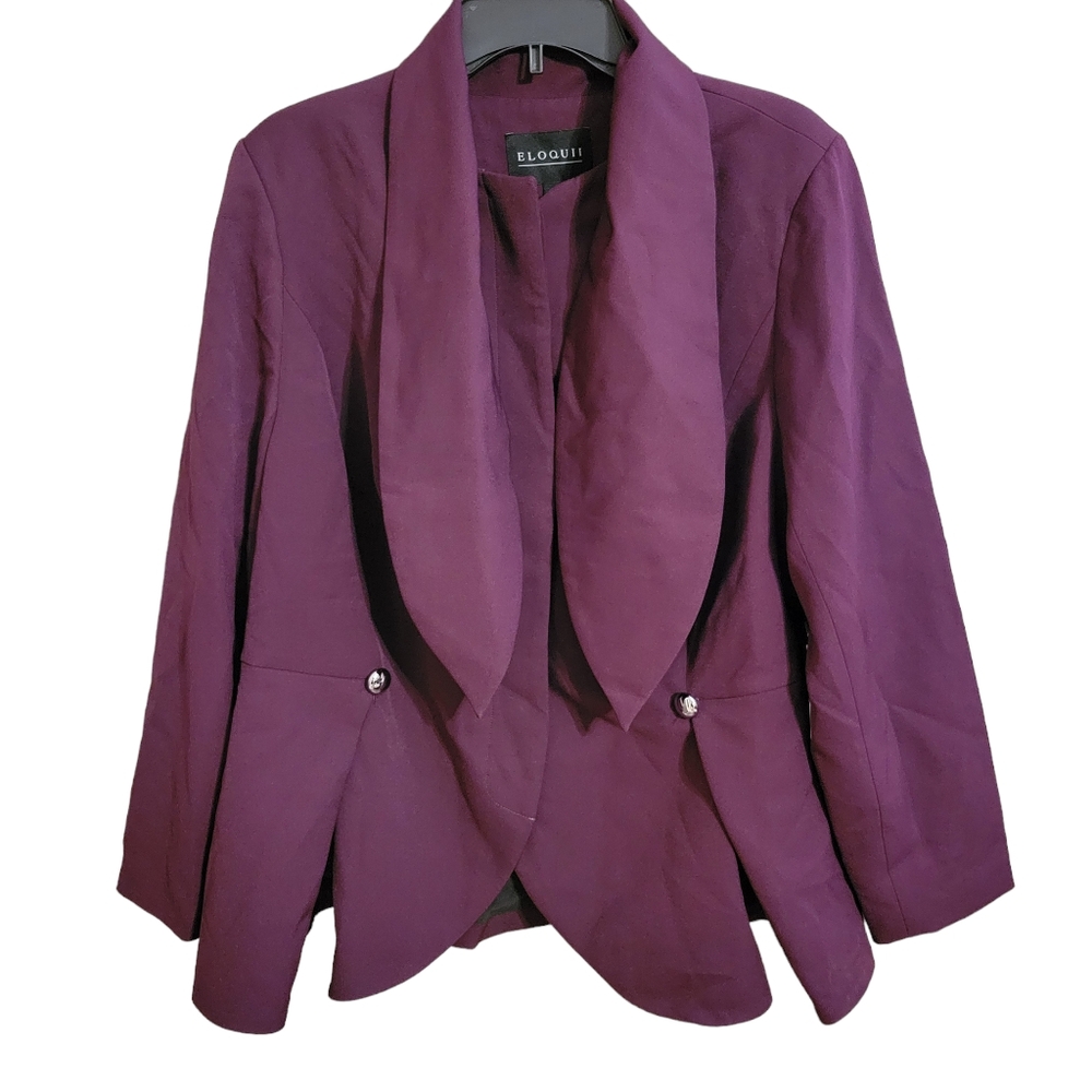 Eloquii Purple Blazer